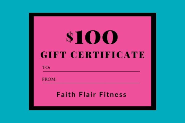 Pic of $100 Gift Certificate