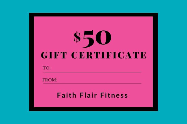Pic of $50 Gift Certificate
