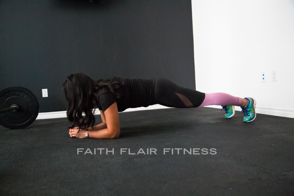 Picture of a plank exercise